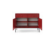 Lipasto AKL Furniture Mono MKSZ104, punainen hinta ja tiedot | Lipastot | hobbyhall.fi