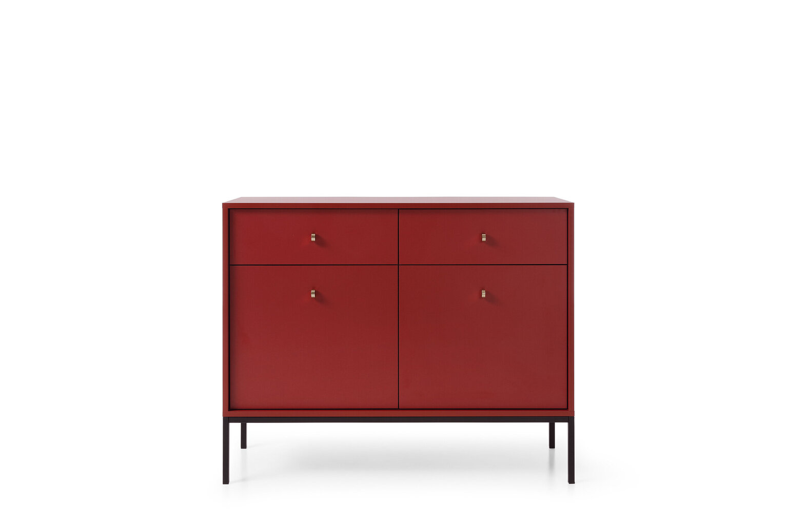 Lipasto AKL Furniture Mono MKSZ104, punainen hinta ja tiedot | Lipastot | hobbyhall.fi