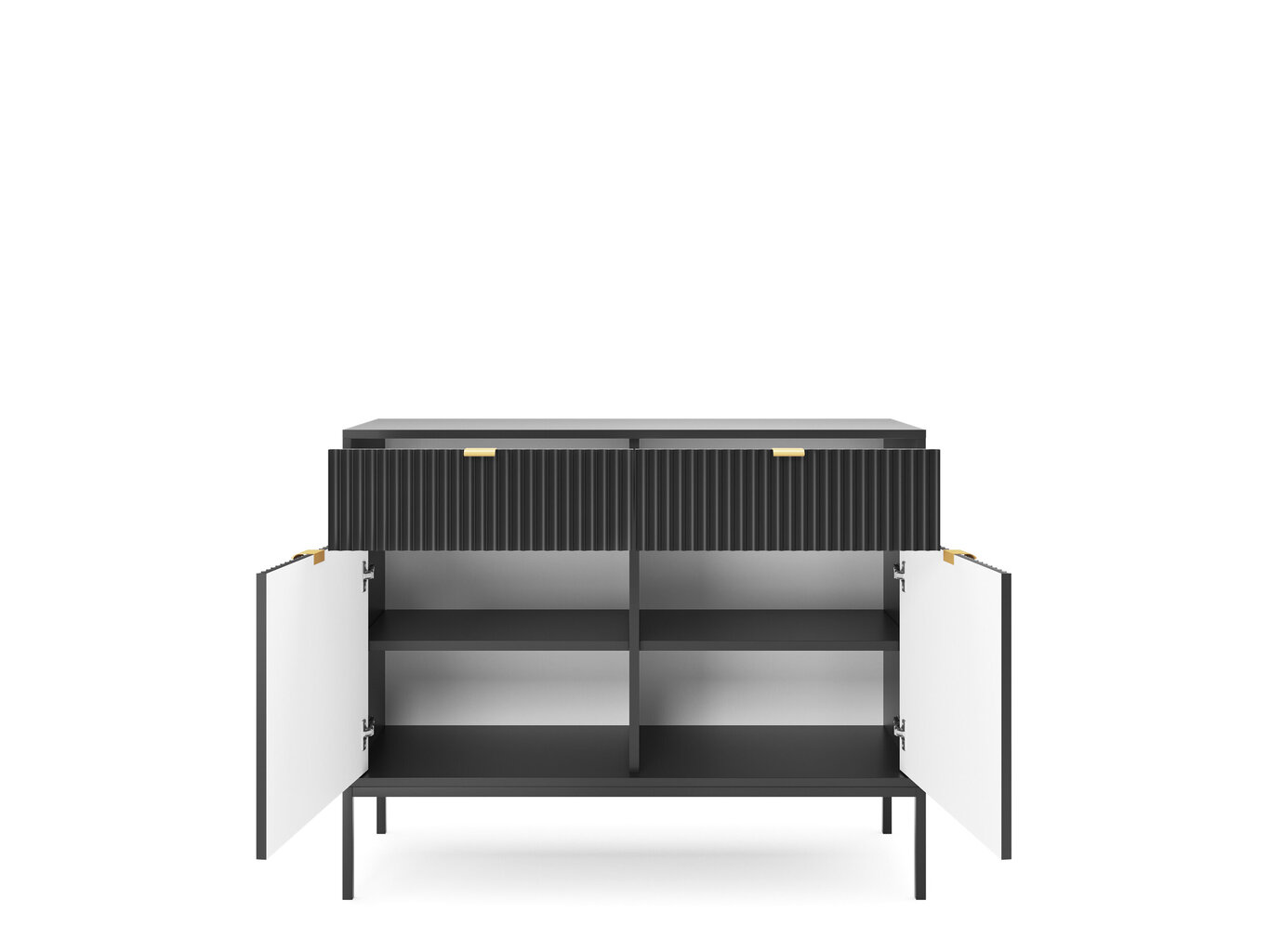 Lipasto AKL Furniture Nova Sands KSZ104, musta hinta ja tiedot | Lipastot | hobbyhall.fi