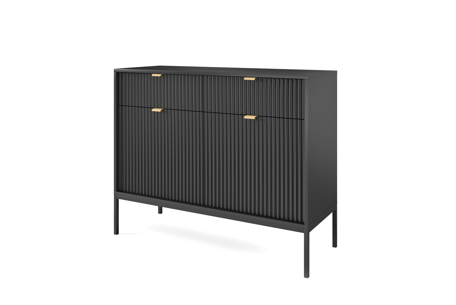 Lipasto AKL Furniture Nova Sands KSZ104, musta hinta ja tiedot | Lipastot | hobbyhall.fi