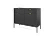 Lipasto AKL Furniture Nova Sands KSZ104, musta hinta ja tiedot | Lipastot | hobbyhall.fi