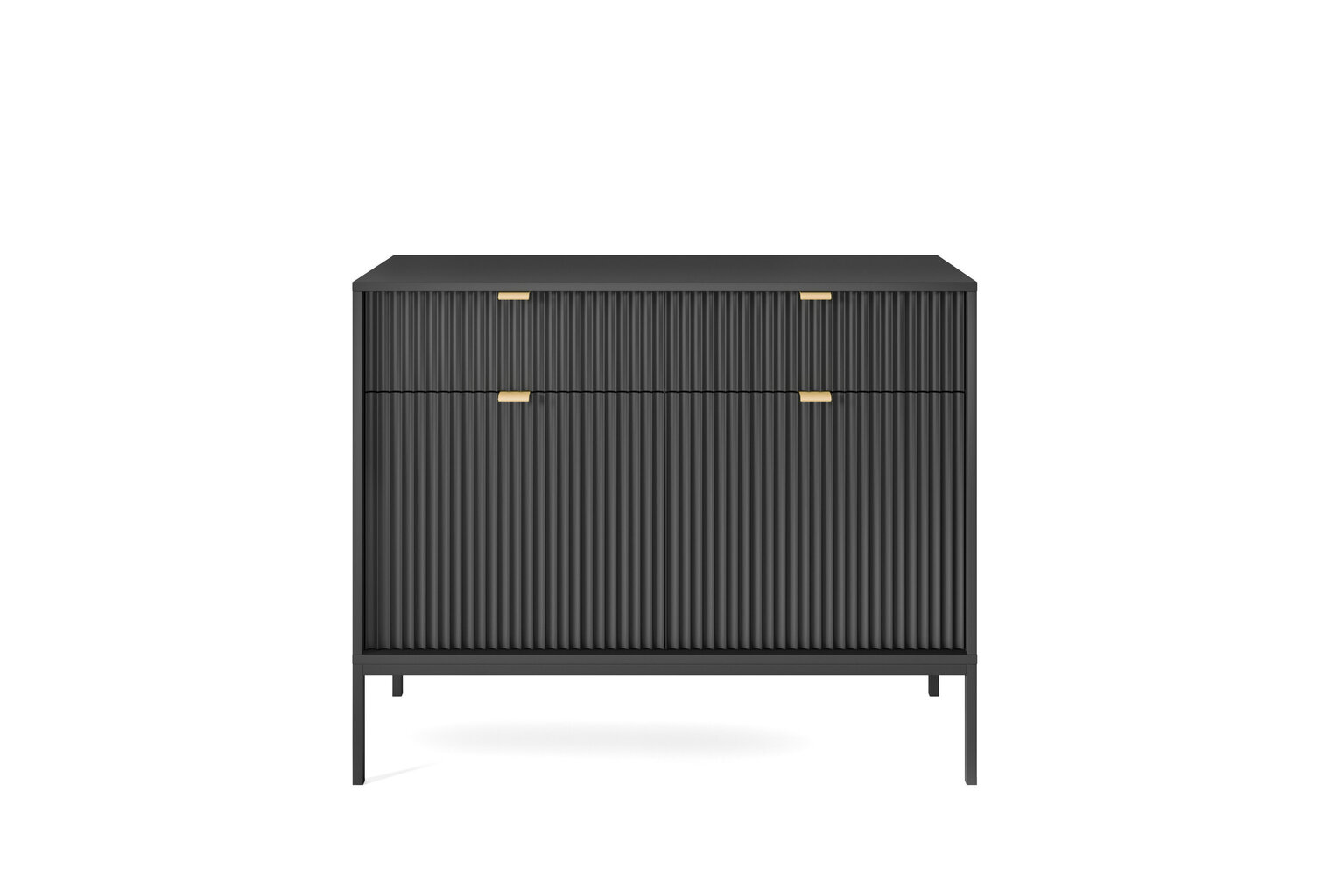 Lipasto AKL Furniture Nova Sands KSZ104, musta hinta ja tiedot | Lipastot | hobbyhall.fi