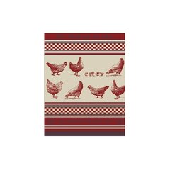 Keittiöpyyhe POULES 50x70cm punainen hinta ja tiedot | Keittiötekstiilit | hobbyhall.fi