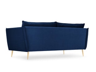 Sohva Micadoni Home Agate 4S, sininen/kulta hinta ja tiedot | Sohvat ja vuodesohvat | hobbyhall.fi