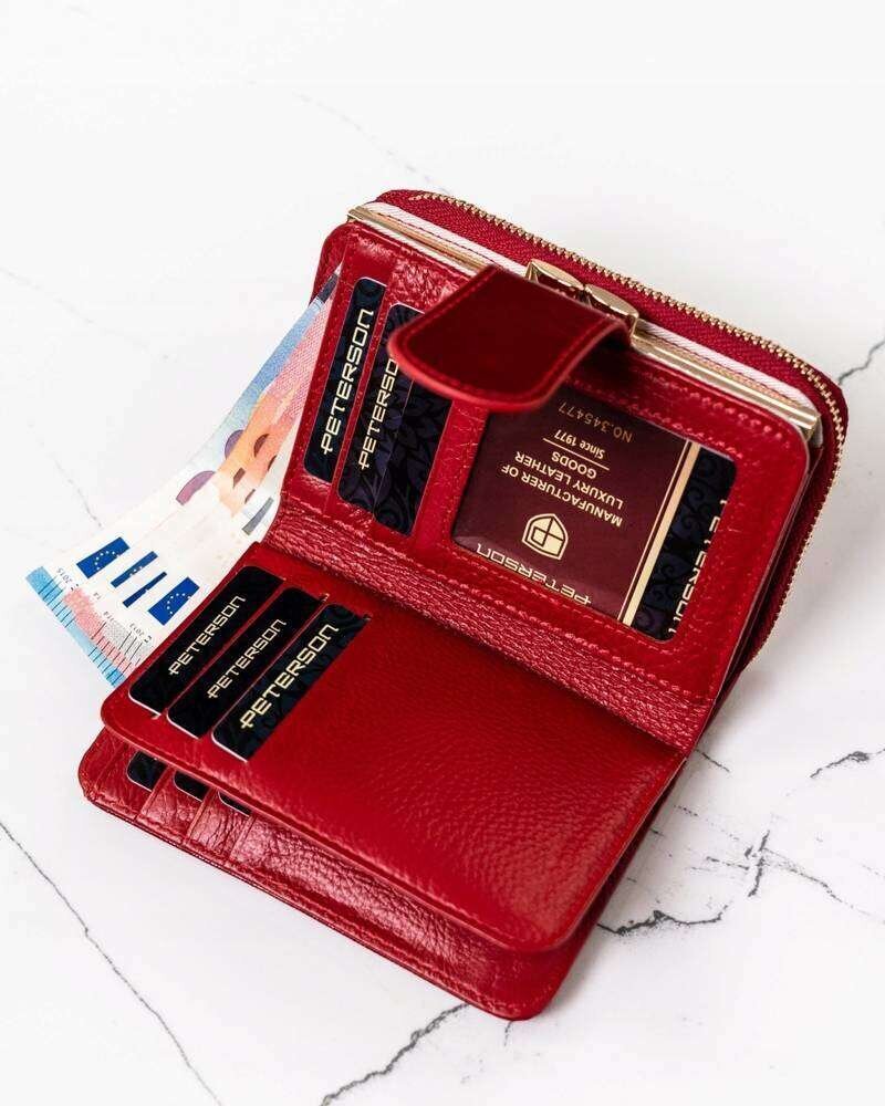 Peterson S14 Pieni naisten lompakko, punainen hinta ja tiedot | Naisten lompakot | hobbyhall.fi