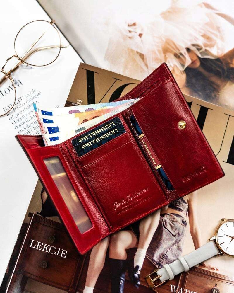 Peterson M41 pieni naisten lompakko, punainen hinta ja tiedot | Naisten lompakot | hobbyhall.fi