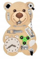 Lasten aktiviteettilauta, "Teddy" hinta ja tiedot | Kehittävät lelut | hobbyhall.fi