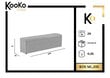 Rahi säilytyslaatikolla Kooko Home Mi 200, beige hinta ja tiedot | Säkkituolit, rahit ja penkit | hobbyhall.fi