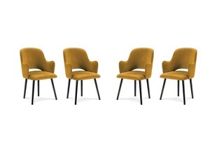 4 tuolin setti Milo Casa Laelia, keltainen hinta ja tiedot | Ruokapöydän tuolit | hobbyhall.fi