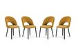 4 tuolin setti Milo Casa Lucia, keltainen hinta ja tiedot | Ruokapöydän tuolit | hobbyhall.fi