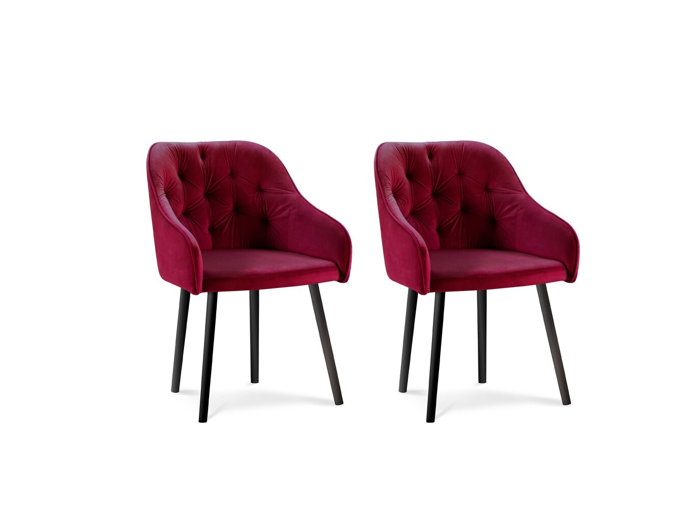 2 tuolin setti Milo Casa Luisa, punainen hinta ja tiedot | Ruokapöydän tuolit | hobbyhall.fi