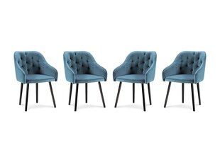 4 tuolin setti Milo Casa Luisa, sininen hinta ja tiedot | Milo Casa Keittiön kalusteet | hobbyhall.fi