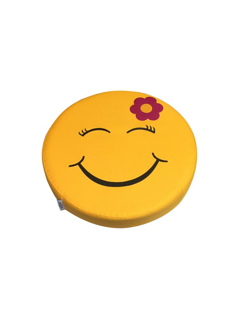 Rahi Wood Garden Smiley Seat Flower Premium, keltainen hinta ja tiedot | Lasten nojatuolit ja säkkituolit | hobbyhall.fi