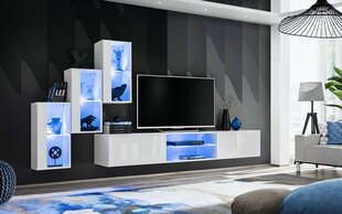 Säilytyskalustesarja ASM Switch XXII, valkoinen hinta ja tiedot | TV- ja mediakalusteet | hobbyhall.fi