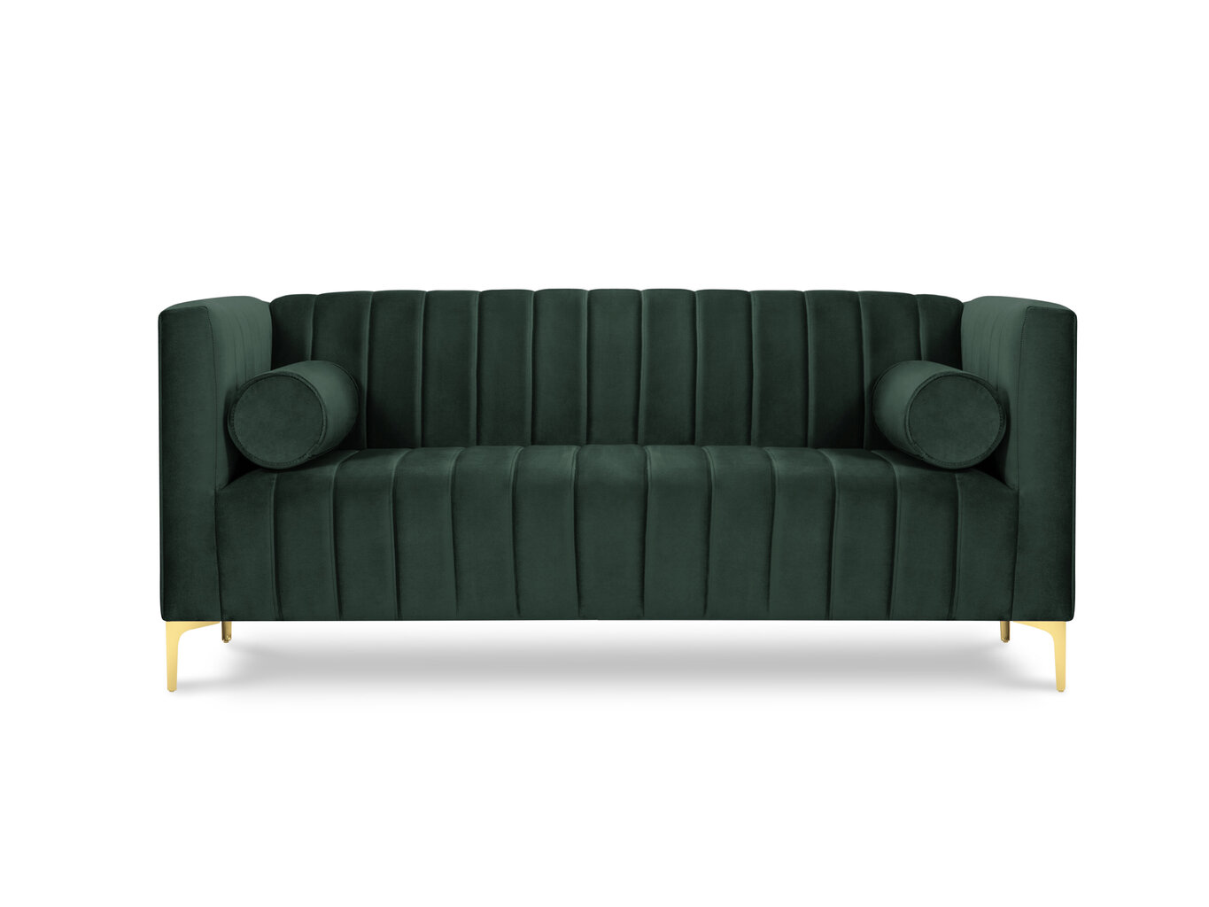 Kahden istuttava sohva Kooko Home Tutti, tummanvihreä/kulta hinta ja tiedot | Sohvat ja vuodesohvat | hobbyhall.fi