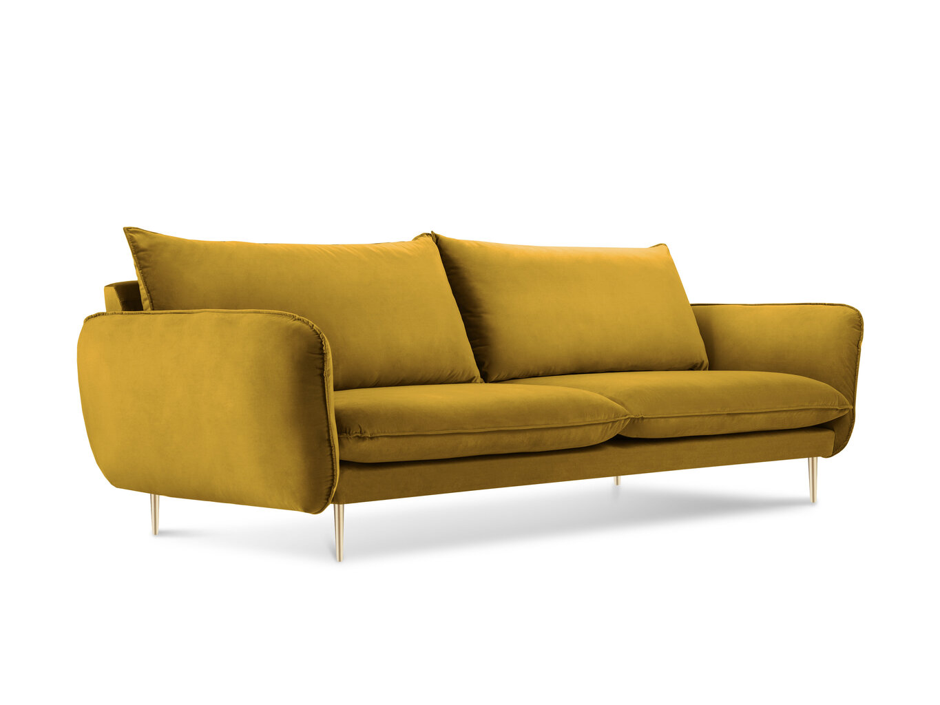 Kolmen istuttava sohva Cosmopolitan Design Florence, keltainen hinta ja tiedot | Sohvat ja vuodesohvat | hobbyhall.fi