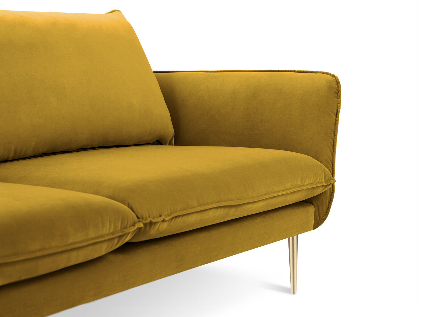 Kolmen istuttava sohva Cosmopolitan Design Florence, keltainen hinta ja tiedot | Sohvat ja vuodesohvat | hobbyhall.fi