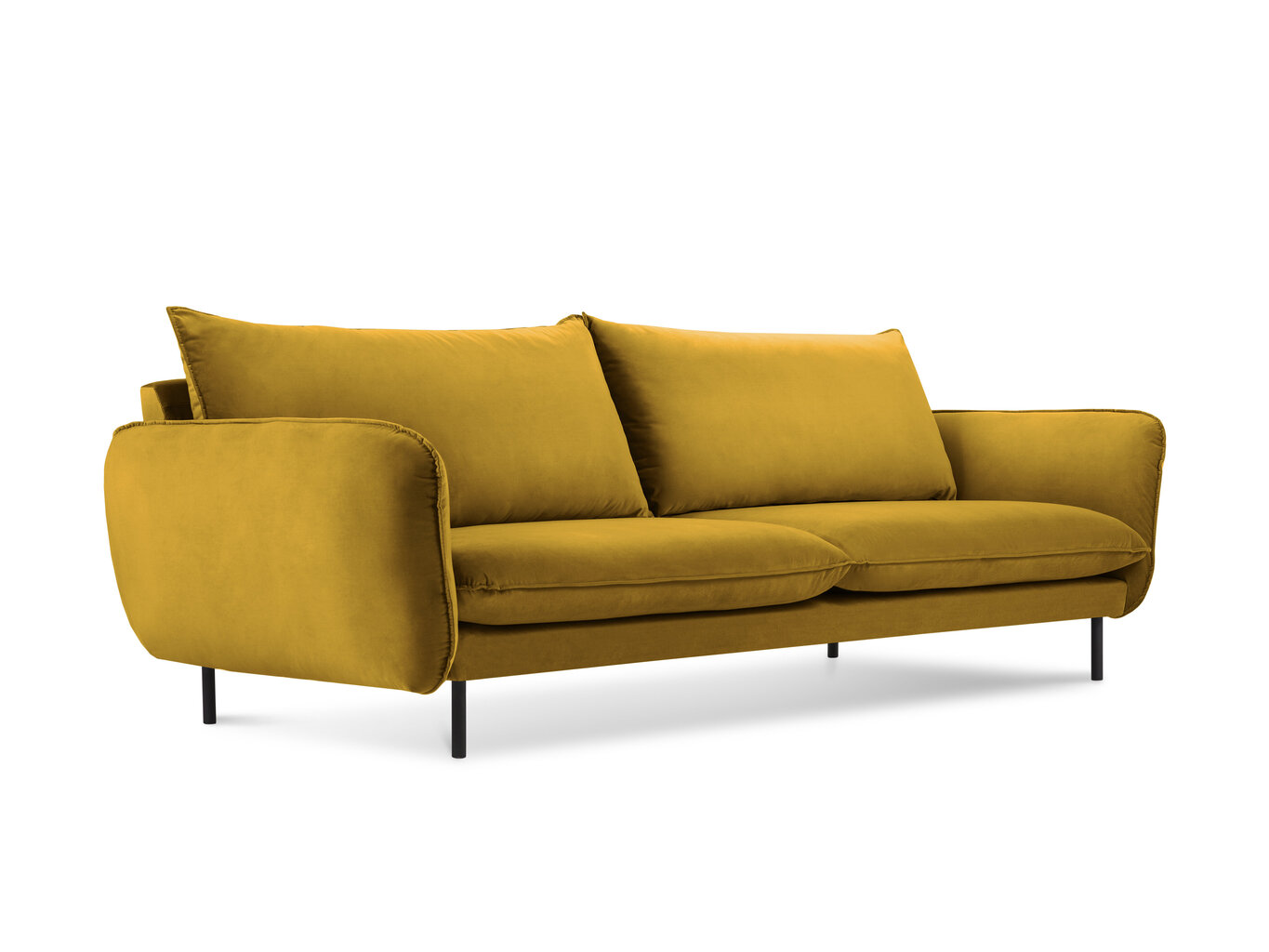 Kolmen istuttava sohva Cosmopolitan Design Vienna, keltainen hinta ja tiedot | Sohvat ja vuodesohvat | hobbyhall.fi