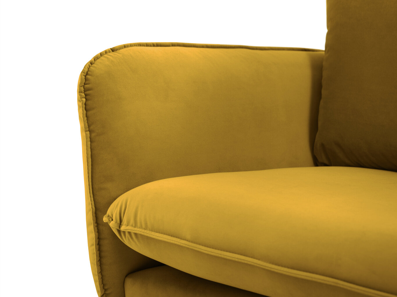 Kolmen istuttava sohva Cosmopolitan Design Vienna, keltainen hinta ja tiedot | Sohvat ja vuodesohvat | hobbyhall.fi