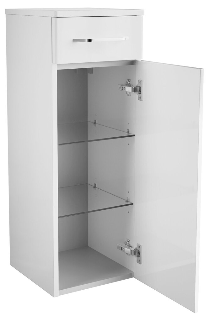 Kylpyhuonekaappi Fackelmann Milano Midi 1T1S, valkoinen hinta ja tiedot | Kylpyhuonekaapit | hobbyhall.fi