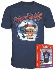Funko Boxed T-paidat: Disney Holiday - Santa Mickey (L) hinta ja tiedot | Poikien paidat | hobbyhall.fi