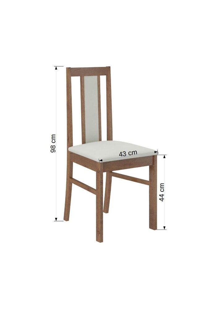 K75 tuoli, mustan ja beigen värinen hinta ja tiedot | Ruokapöydän tuolit | hobbyhall.fi