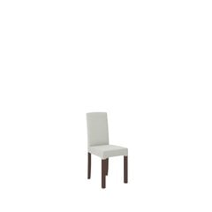 Tuoli K61, valkoisen ja ruskean värinen hinta ja tiedot | Ruokapöydän tuolit | hobbyhall.fi