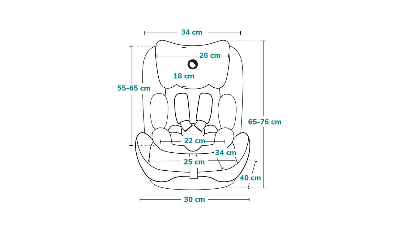 Turvaistuin Lionelo Lars i-Size, 15 - 36 kg, Pink Baby hinta ja tiedot | Turvaistuimet | hobbyhall.fi