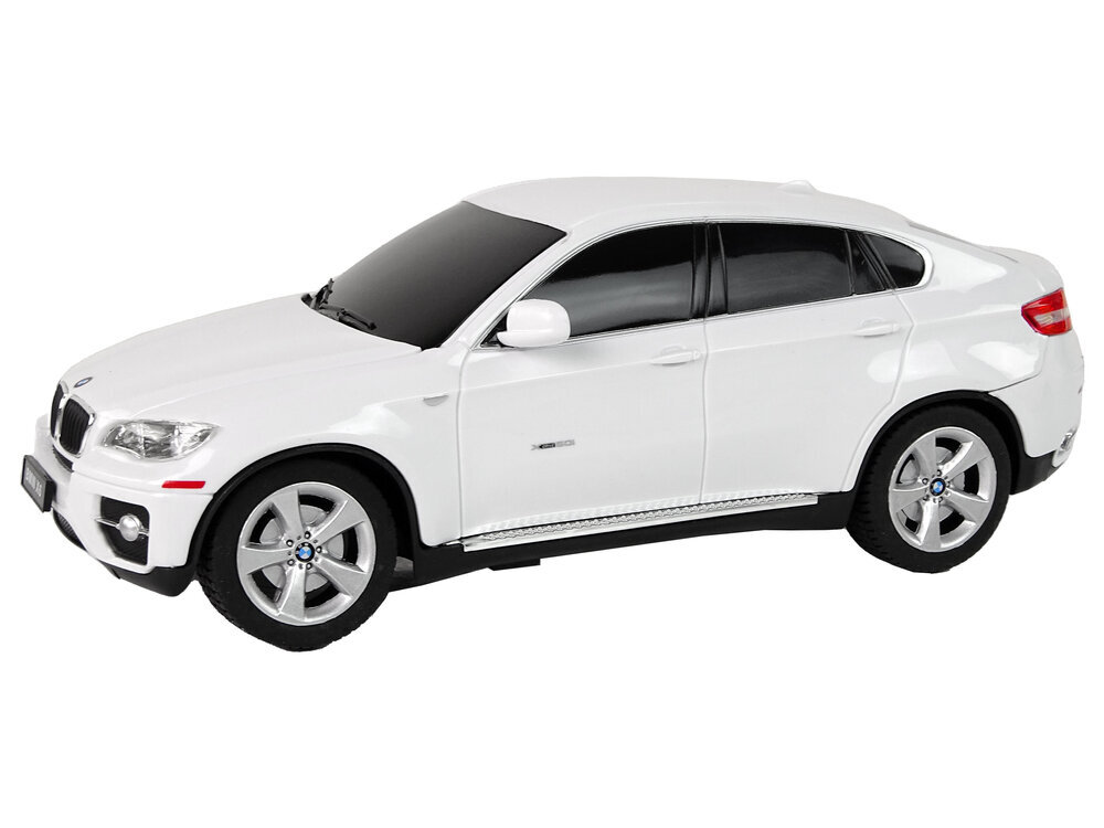 Kauko-ohjattava auto BMW X6, valkoinen hinta ja tiedot | Poikien lelut | hobbyhall.fi