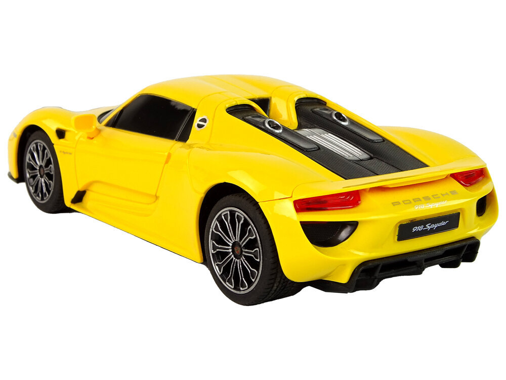 Porsche 918 kauko-ohjattava auto, keltainen hinta ja tiedot | Poikien lelut | hobbyhall.fi