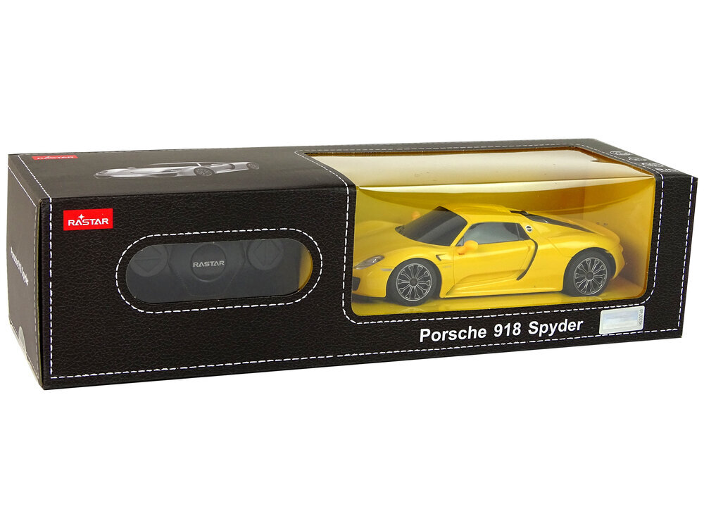 Porsche 918 kauko-ohjattava auto, keltainen hinta ja tiedot | Poikien lelut | hobbyhall.fi