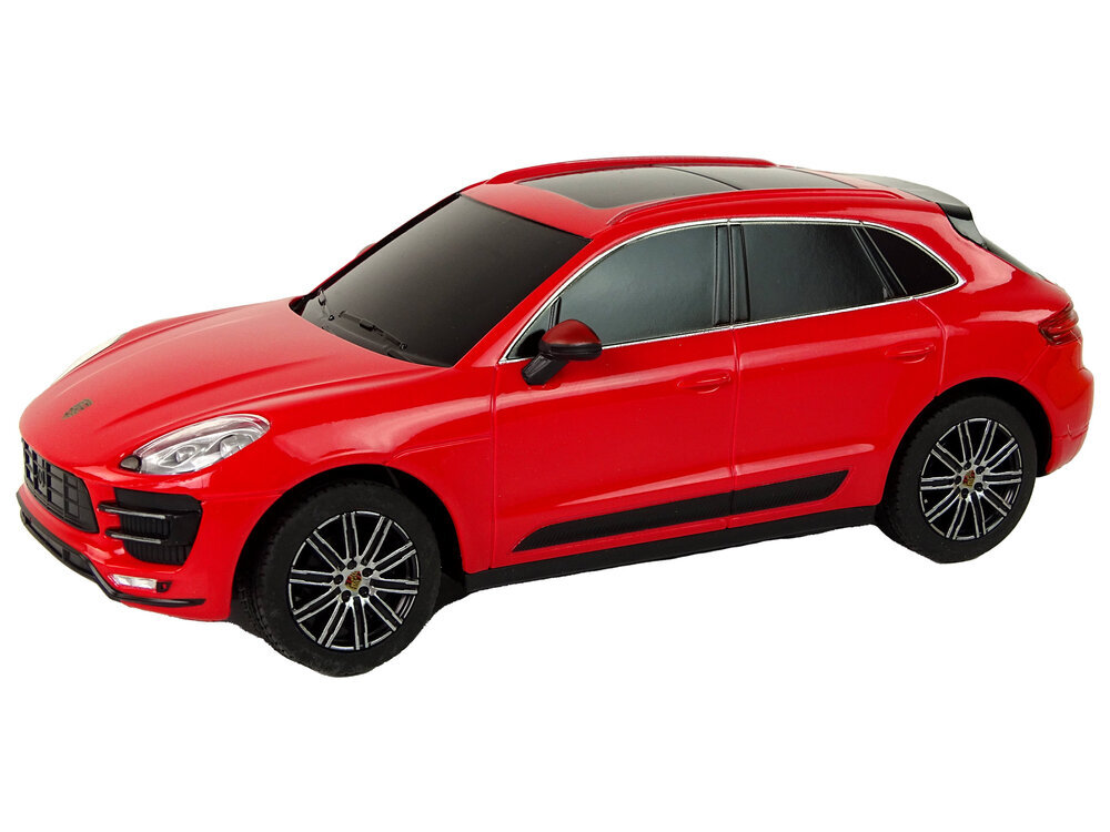 Porsche Macan turbo kauko-ohjattava auto, punainen hinta ja tiedot | Poikien lelut | hobbyhall.fi