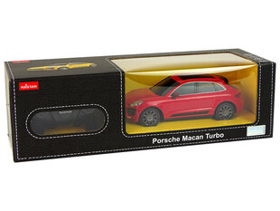 Porsche Macan turbo kauko-ohjattava auto, punainen hinta ja tiedot | Poikien lelut | hobbyhall.fi