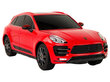 Porsche Macan turbo kauko-ohjattava auto, punainen hinta ja tiedot | Poikien lelut | hobbyhall.fi