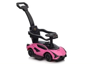 Potkuauto, Lamborghini QLS-996T, vaaleanpunainen hinta ja tiedot | Vauvan lelut | hobbyhall.fi