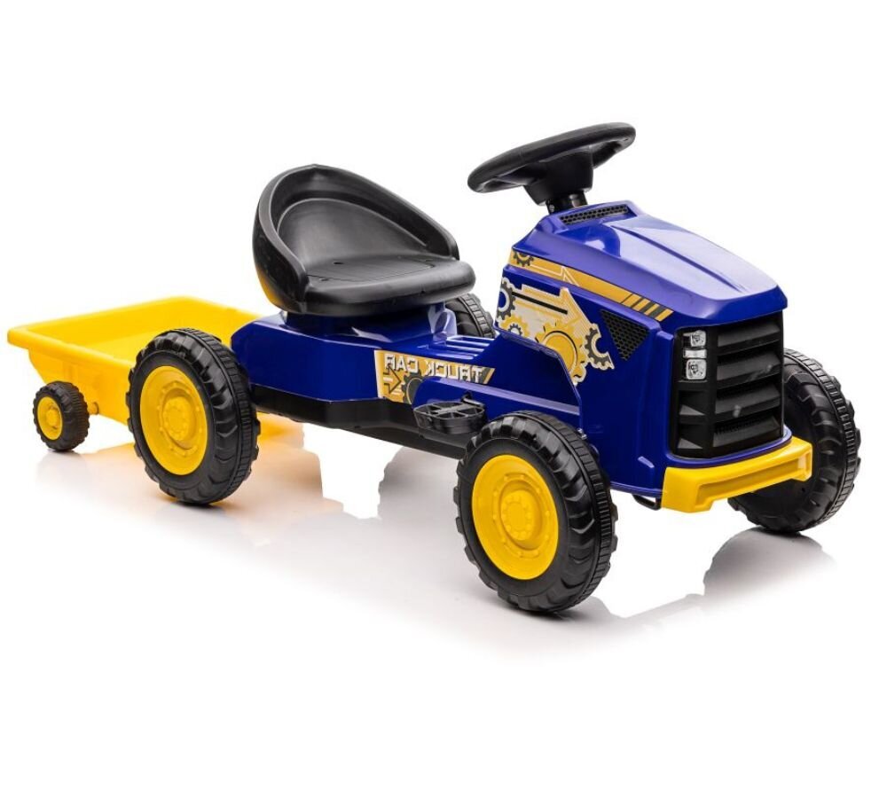 Minamatic Traktori G206 perävaunulla, sininen hinta ja tiedot | Vauvan lelut | hobbyhall.fi