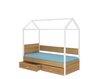 ADRK Furniture Otello sänky 80x180 cm, valkoinen/ruskea hinta ja tiedot | Lastensängyt | hobbyhall.fi