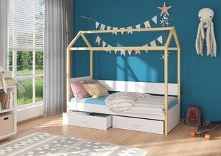 ADRK Furniture Otello sänky 80x180 cm, valkoinen hinta ja tiedot | Lastensängyt | hobbyhall.fi