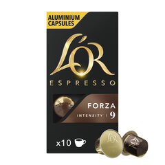 Kahvikapselit L'or Forza, 10 kpl Nespresso® kahvinkeittimeen hinta ja tiedot | Kahvit ja kaakaot | hobbyhall.fi