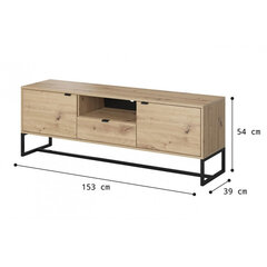 TV-taso AKL Furniture Amber ARTV153, ruskea hinta ja tiedot | TV-tasot | hobbyhall.fi