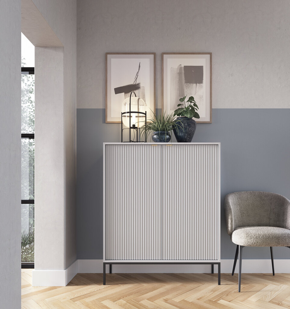Lipasto AKL Furniture Nova Sands K104, harmaa hinta ja tiedot | Lipastot | hobbyhall.fi