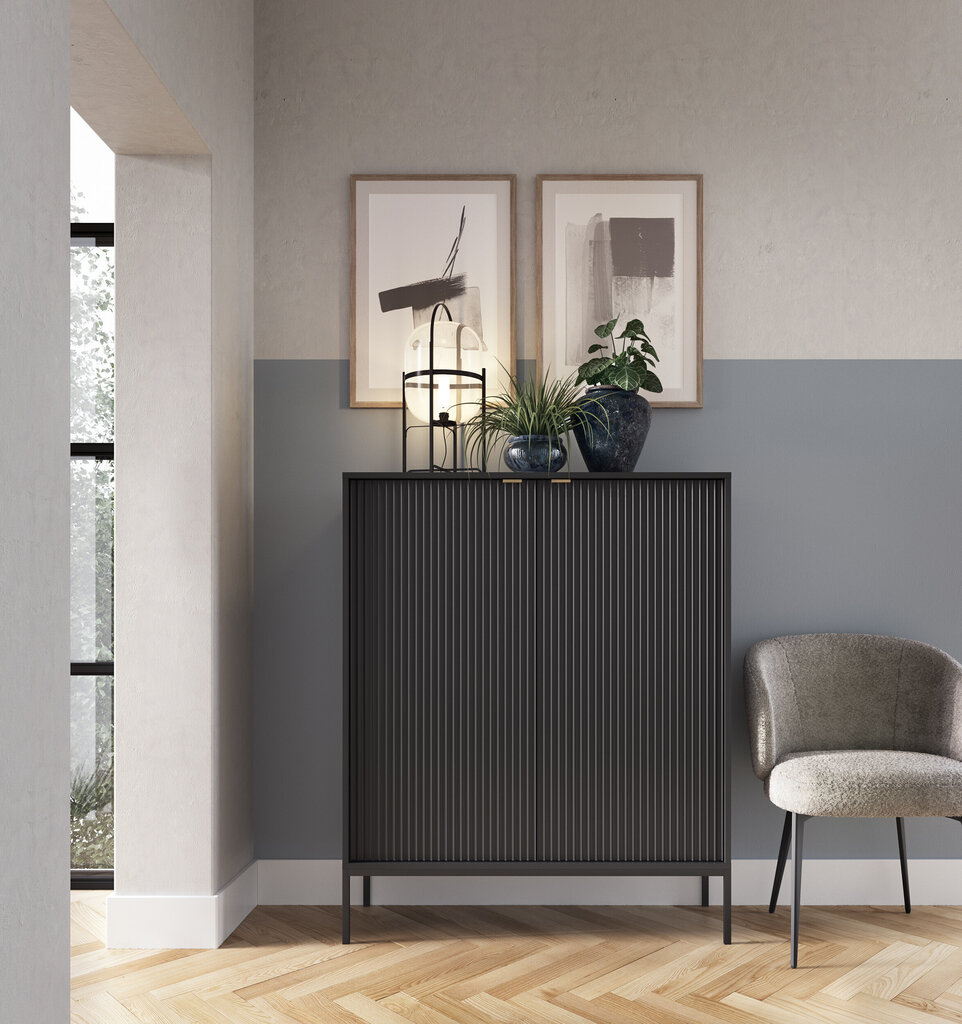 Lipasto AKL Furniture Nova Sands K104, musta hinta ja tiedot | Lipastot | hobbyhall.fi