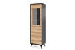 Vitriini AKL Furniture Diamond Sands Glass Case W54, ruskea/musta hinta ja tiedot | Vitriinit | hobbyhall.fi