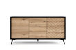 Lipasto AKL Furniture Diamond Sands KSZ154, ruskea/musta hinta ja tiedot | Lipastot | hobbyhall.fi