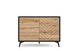 Lipasto AKL Furniture Diamond Sands KSZ104, ruskea/musta hinta ja tiedot | Lipastot | hobbyhall.fi