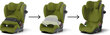 Cybex turvaistuin Pallas G i-Size, 9-36 kg, Nature Green hinta ja tiedot | Turvaistuimet | hobbyhall.fi