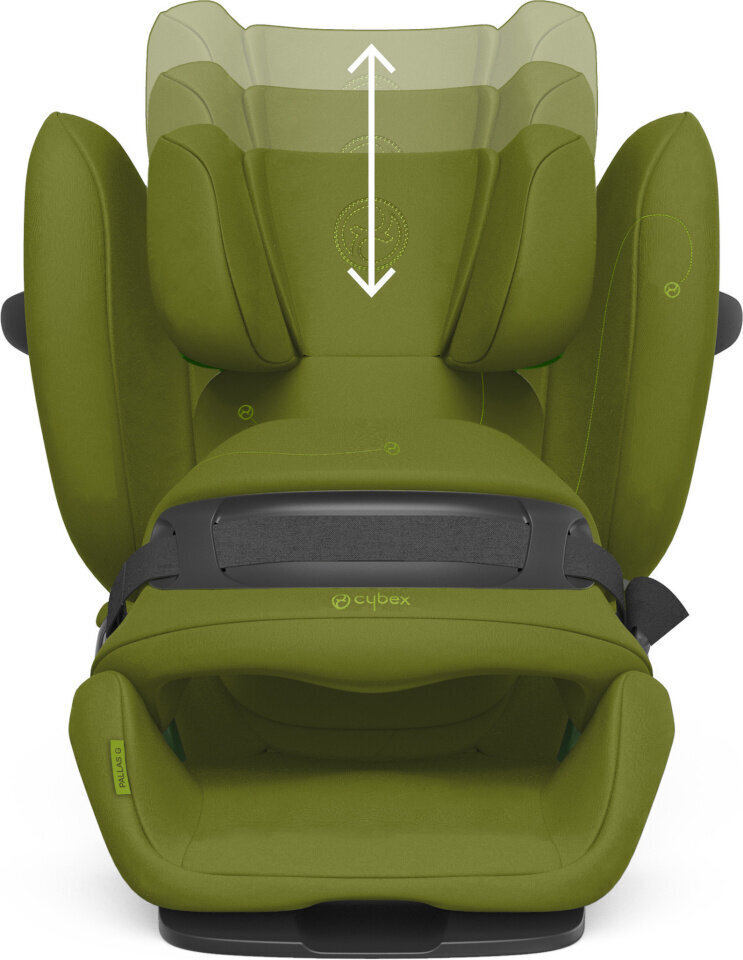 Cybex turvaistuin Pallas G i-Size, 9-36 kg, Nature Green hinta ja tiedot | Turvaistuimet | hobbyhall.fi