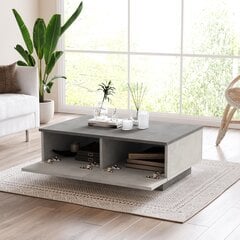 Sohvapöytä, Asir, 90x32x60 cm, harmaa hinta ja tiedot | Sohvapöydät | hobbyhall.fi