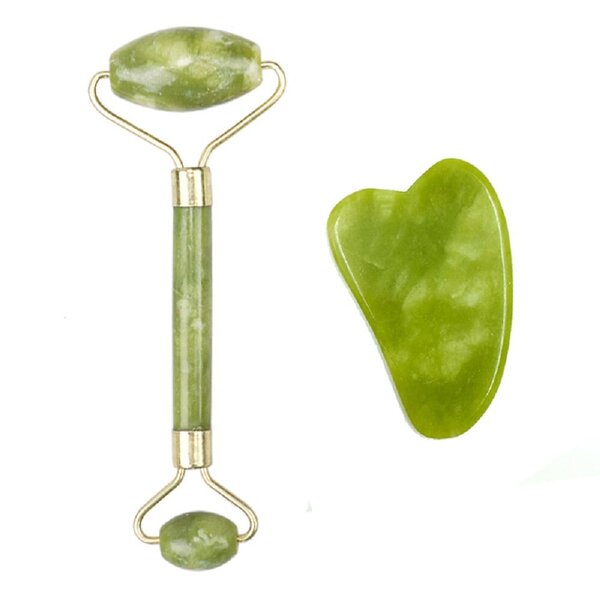 Jadeite kasvohierontalaite ja Gua Sha -setti