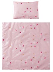 Lasten lakanasetti Lorelli Eva Butterflies Pink, 75x75 cm, 5-osainen hinta ja tiedot | Lorelli Koti ja keittiö | hobbyhall.fi